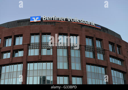 La Berliner Volksbank, Budapester Strasse, Tiergarten di Berlino, Deutschland Foto Stock