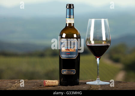Tenuta Castelgiocondo dei Marchesi De Frescobaldi - Brunello di Montalcino © Credito Gerardo Gazia/Sintesi/Alamy Stock Photo * Foto Stock
