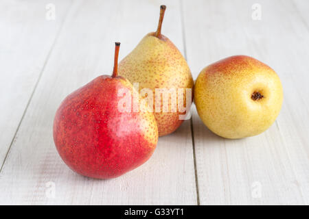 Forelle pere un cimelio di famiglia varietà di Pyrus communis la pera europea o la pera comune Foto Stock