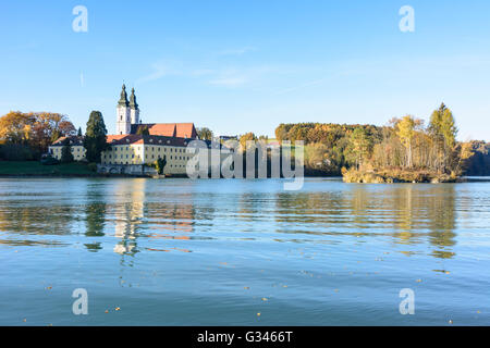 La chiesa del monastero Vornbach am Inn, in Germania, in Baviera, Baviera, Niederbayern, Bassa Baviera, Neuburg am Inn Foto Stock