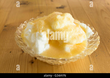 Gnocchi di sogni in una ciotola. Foto Stock