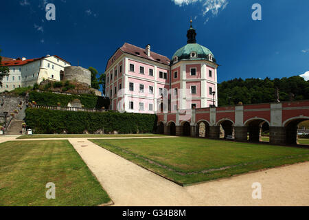 Becov nad Teplou castello nella Repubblica Ceca Foto Stock