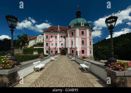 Becov nad Teplou castello nella Repubblica Ceca Foto Stock