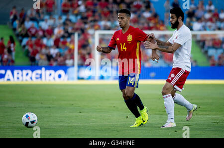 Getafe, Spagna. Il 7 giugno, 2016. International amichevole tra la Spagna e la Georgia squadre nazionali svolto nel Coliseum Alfonso Perez. Spagna 07/06/2016 Foto Stock