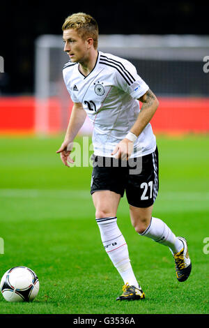 Marco Reus durante il match di qualificazione per la Coppa del Mondo FIFA 2014, Germania - Svezia 4:4, Stadio Olimpico di Berlino Foto Stock