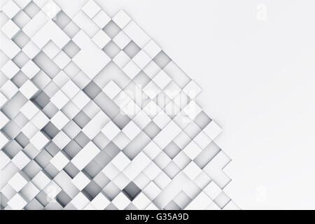 Sfondo con cubetti di astratta. 3d illustrazione Foto Stock