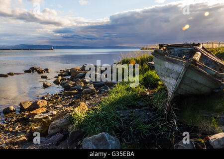 Il litorale di Vadsoya, Vadso, Finnmark, Norvegia. Foto Stock