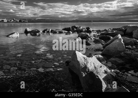 Il litorale di Vadsoya, Vadso, Finnmark, Norvegia. Foto Stock