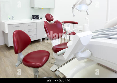 Questo è interiore della moderna clinica dentale. Foto Stock