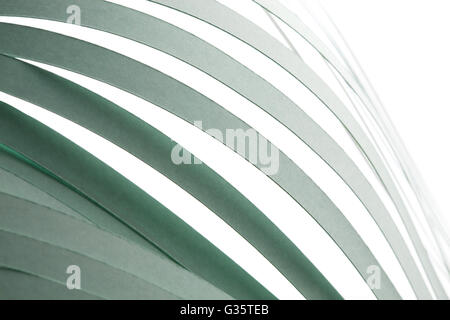 Sfondo immagine macro di coloratissimi origami modello realizzato di forma curva di fogli di carta Foto Stock