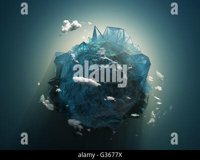 città dello spazio Foto Stock