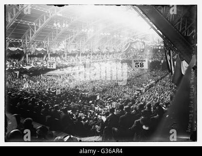 Foto scattata al 1912 Convention Nazionale Repubblicana tenutasi presso il Chicago Coliseum. Foto Stock