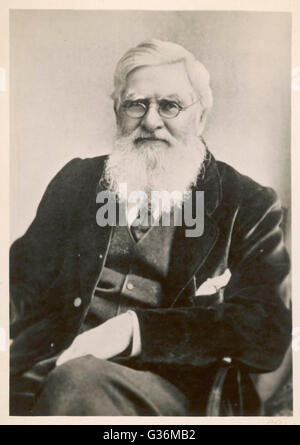 Alfred Russel Wallace (1823-1913) naturalista Foto Stock