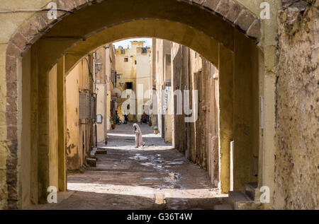 Nella Medina (città vecchia) di El Jadida, murata ex città portoghese sul Marocco dalla costa atlantica Foto Stock