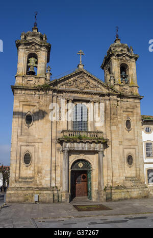 Populo chiesa nel centro storico di Braga, Portogallo Foto Stock