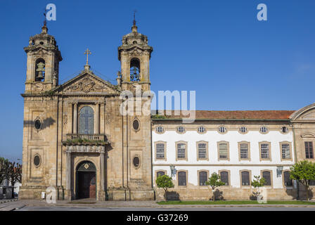 Populo chiesa nel centro storico di Braga, Portogallo Foto Stock