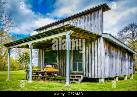 Un rustico di cabina in legno in stile vintage archivio generale Foto Stock