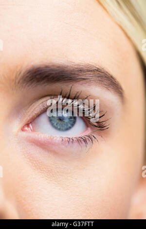 Focus su gli occhi di donna Foto Stock