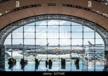 Dall'Aeroporto Charles de Gaulle di Parigi, Francia Foto Stock