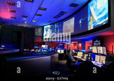 OCT 11, California: La Nasa il command center il Ott 11, 2015 presso la NASA JPL, California Foto Stock