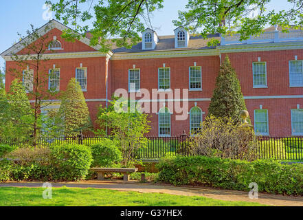 Costruzione di American Philosophical Society in Chestnut Street nella città vecchia di Philadelphia, Pennsylvania, USA. È situato vicino al Giardino di firmatari non lontano dalla Independence Hall. Foto Stock