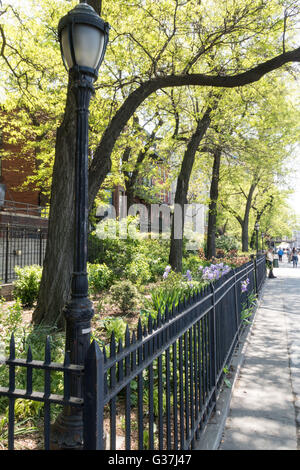 Passeggiata di Brooklyn Heights, New York, Stati Uniti d'America Foto Stock