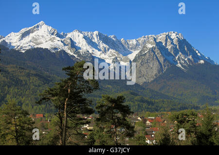 In Germania, in Baviera, Alpi, Garmisch-Partenkirchen, Zugspitze, Foto Stock