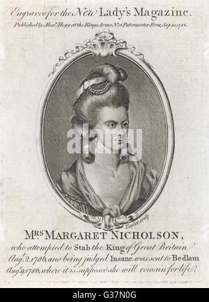 PAZIENTE DI BEDLAM NICHOLSON Foto Stock