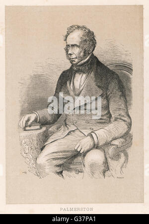 HENRY JOHN TEMPLE PALMERSTON Foto Stock