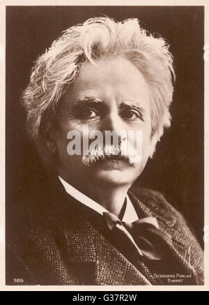 EDVARD Hagerup Grieg musicista norvegese data: 1843 - 1907 Foto Stock