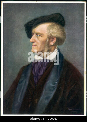 WILHELM Richard WAGNER compositore tedesco Data: 1813-1883 Foto Stock