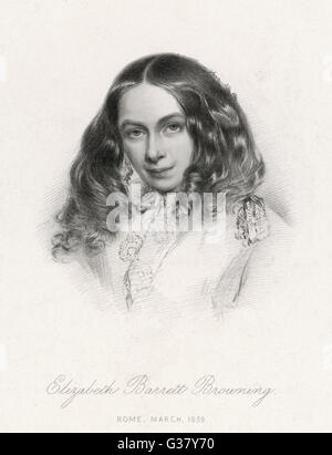 Elizabeth Barrett Browning Foto Stock