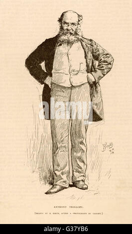 Anthony Trollope(1815-1882), romanziere inglese. Foto Stock