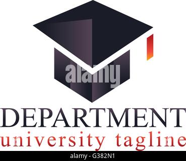 Vettoriale del dipartimento universitario logo design Illustrazione Vettoriale