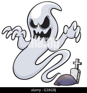 Illustrazione Vettoriale di Ghost cartoon Illustrazione Vettoriale