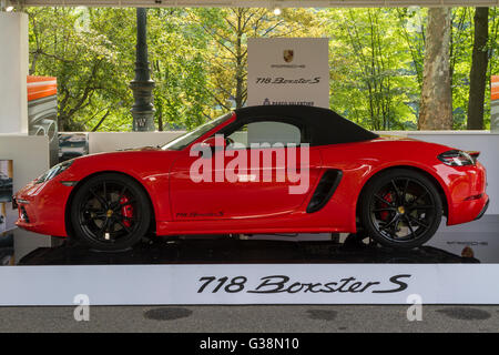 Torino, Italia, 8 giugno 2016. Una Porsche 718 Boxster S Foto Stock