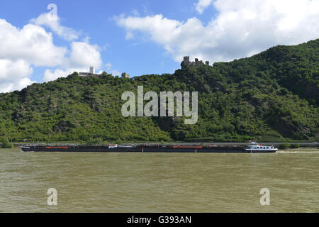 Castello Sterrenberg, Castello Liebenstein, Renania-Palatinato, Germania Foto Stock