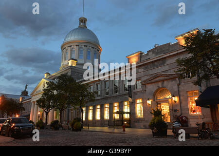 Mercato di Bonsecours, Rue Saint-Paul, Montreal, Quebec, Canada Foto Stock