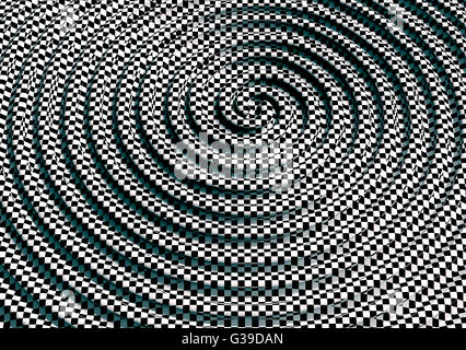 Illustrazione di onde gravitazionali. Foto Stock