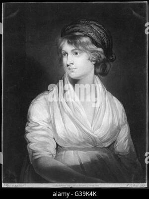 MARY Wollstonecraft Godwin scrittore, moglie di William Godwin, madre di Mary Shelley data: 1759 - 1797 Foto Stock