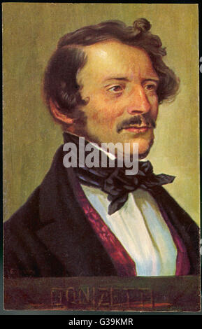 GAETANO DONIZETTI opera italiana compositore 1797 - 1848 Foto Stock