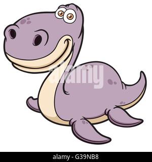 Illustrazione Vettoriale di Cartoon Dinosaur Illustrazione Vettoriale