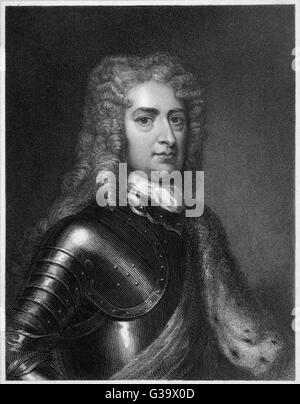 JOHN CHURCHILL Duca di Marlborough, comandante in capo al di sopra degli eserciti di Inghilterra e Olanda nella guerra di successione spagnola data: 1650 - 1722 Foto Stock