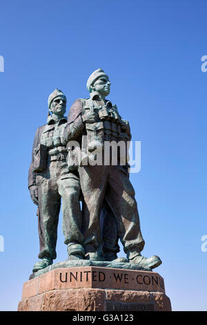 Commando Memorial. Spean Bridge, Argyllshire, Scozia. Foto Stock