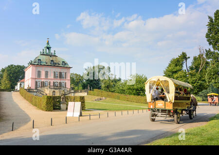 Parco Castello di Moritzburg: Fasanenschlösschen (Fagiano di piccolo castello), il carrello, Germania, Sassonia, Sassonia, , Moritzburg Foto Stock