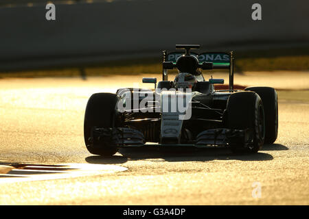 Lewis Hamilton (GBR), Mercedes AMG Team di F1, F1 prova Barcellona 2016 Foto Stock