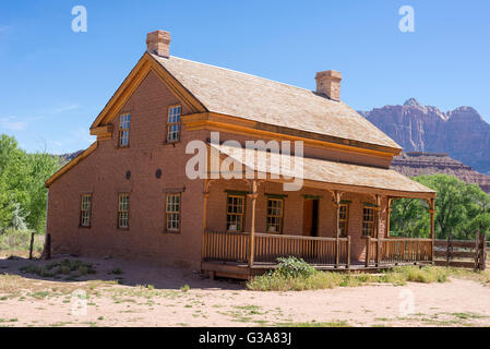 Storica Russell casa nella città fantasma di Grafton, Utah. Foto Stock