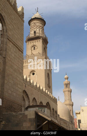 Il Cairo, Qalaqun complesso e complesso Barquq Foto Stock