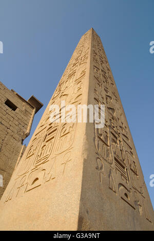 Obelisco del Tempio di Luxor a Luxor, Egitto Foto Stock