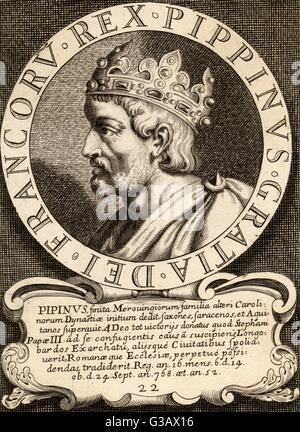 PEPIN, RE FRANCESE Foto Stock